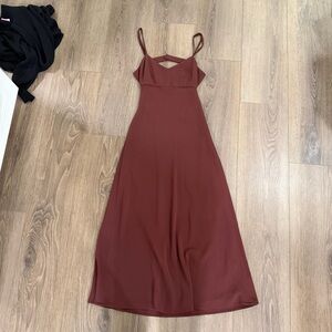 Aritzia Wilfred Rich Burgundy Dress 6
